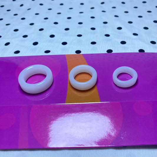 แหวนจิยูวัชระ 3ชิ้น- แหวนล็อคหนังหุ้มปลายอวัยวะเพศชาย แหวนชะลอการหลั่ง ชุดสามชิ้น