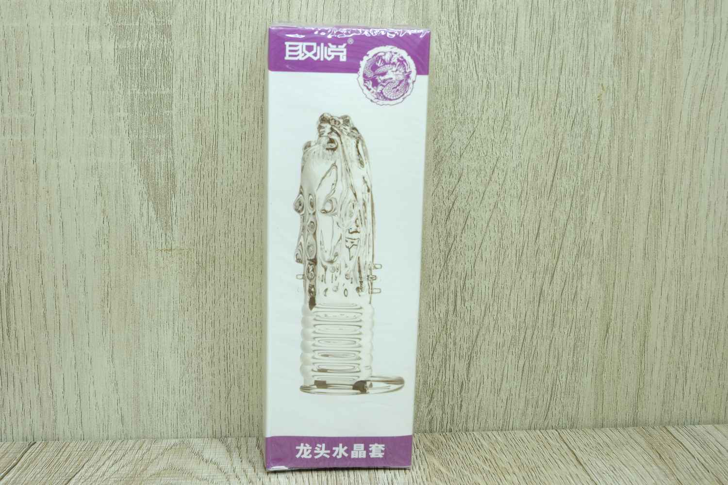 ปลอกเพิ่มขนาดซิลิโคนใส พร้อมลายเกล็ดมังกร
