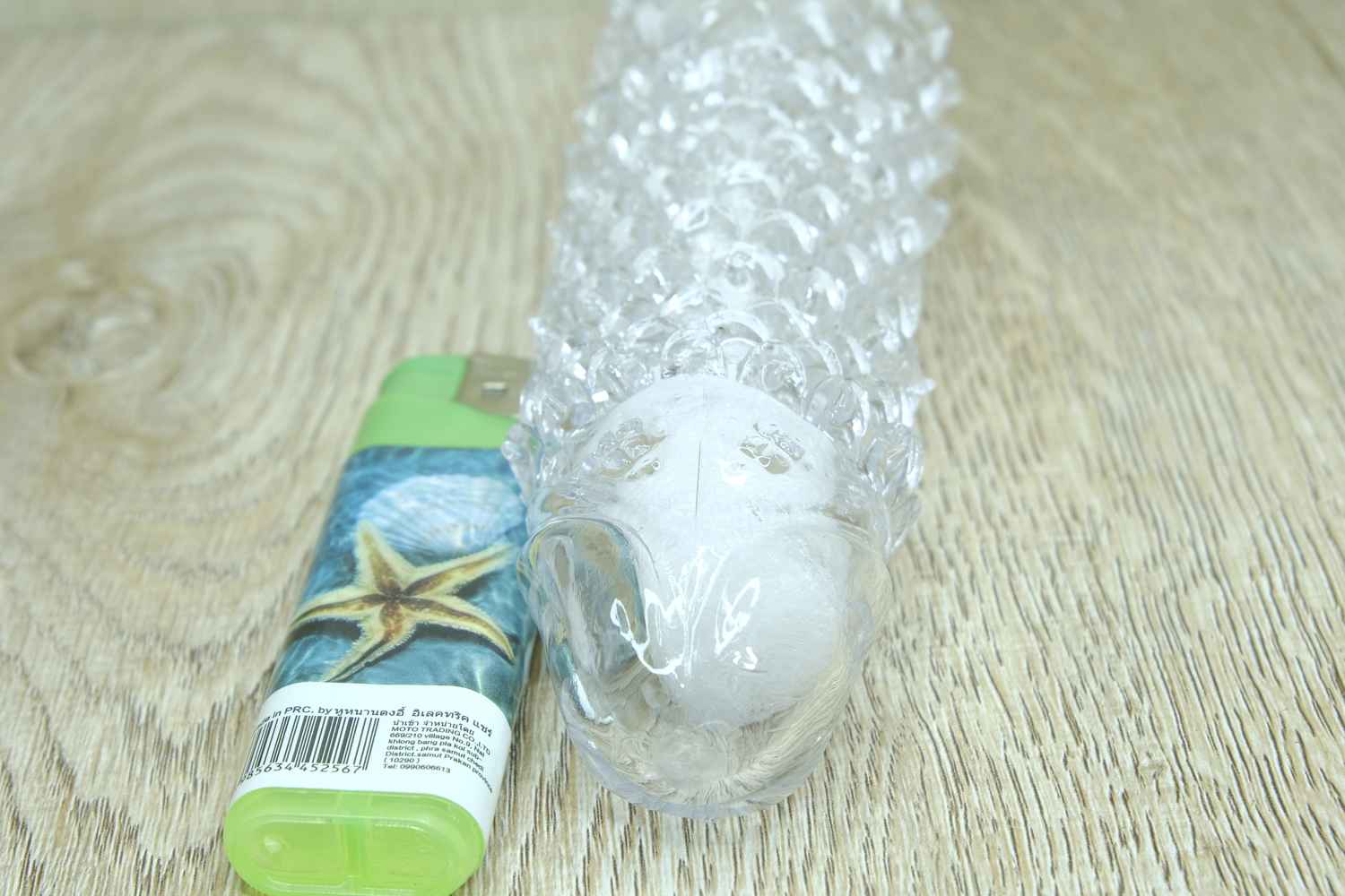 ปลอกเพิ่มขนาดซิลิโคนใส ส่วนปลายมีปุ่ม