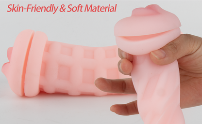 เซ็กซ์ทอย 2-in-1 ถ้วยช่วยสำเร็จความใคร่สำหรับผู้ชาย แบบสองหัว ปากและช่องคลอด