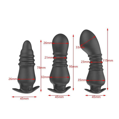 ปลั๊กทวารหนักแบบสั่น (Anal Plug Vibrator) ทรงเจดีย์ 10 ความถี่