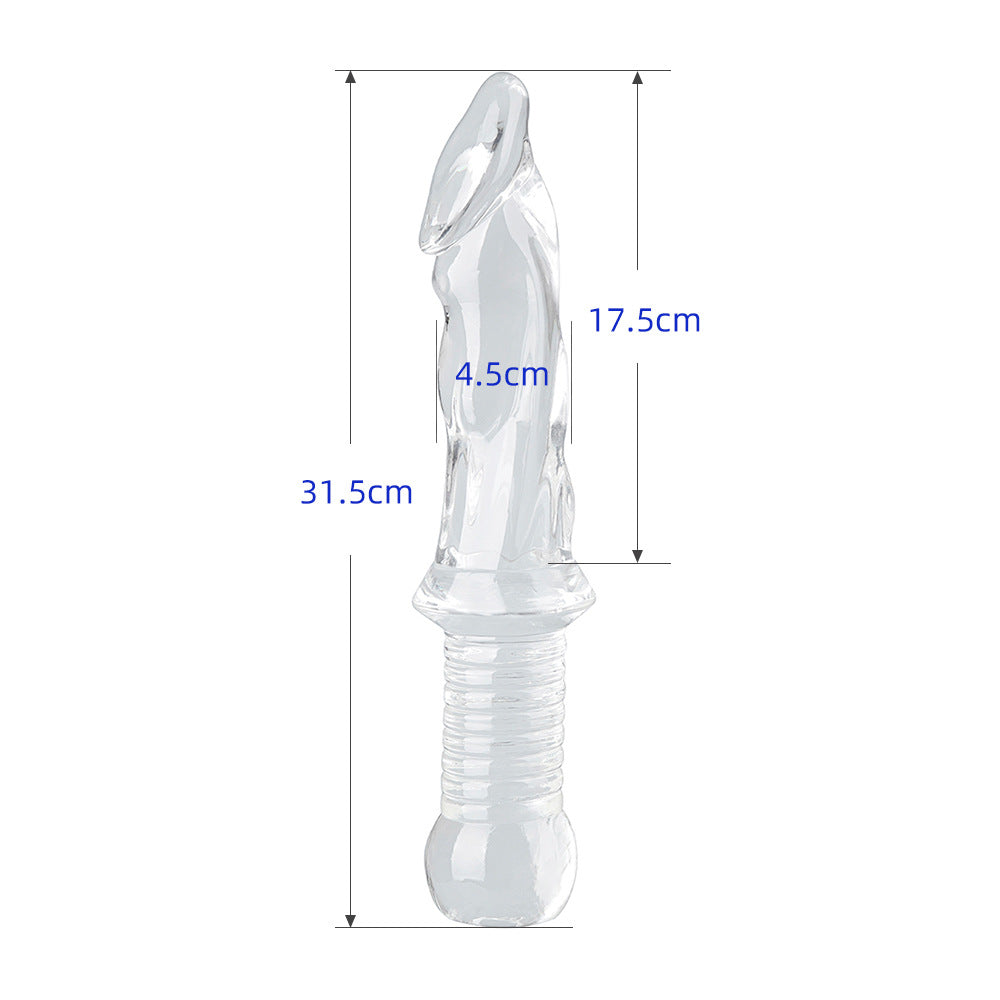 🗡️ ดิลโด้รูปทรงดาบ (Sword Dildo) TPE นุ่มโค้งงอได้ กันน้ำ 100% กระตุ้นจุด G