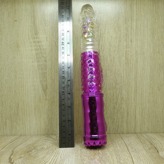 DILDO ลูกปัดสี: สั่นสะเทือน 360 องศา หมุนได้รอบทิศทาง