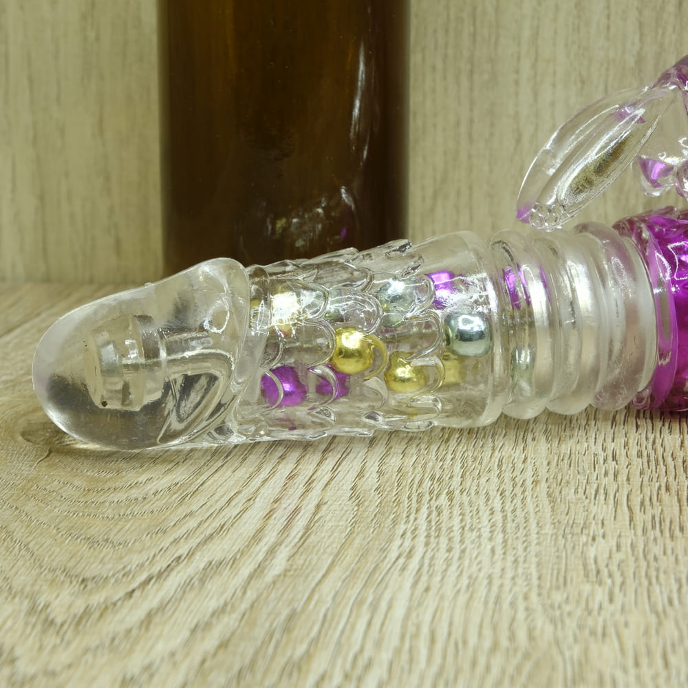 DILDO ลูกปัดสี: สั่นสะเทือน 360 องศา หมุนได้รอบทิศทาง