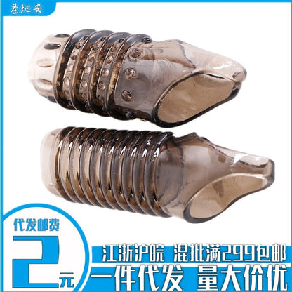 ปลอกเกลียวปลอกฟันหมาป่า - แหวนล็อคปลอกขยายอวัยวะเพศชายหนา แหวนหดปลอก