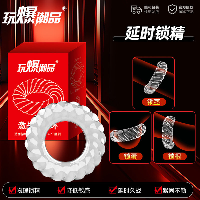 Tight Lock Ring - แหวนโปร่งใสแนบกระชับเพื่อชะลอการหลั่ง ป้องกันการหลั่งได้ยาวนาน