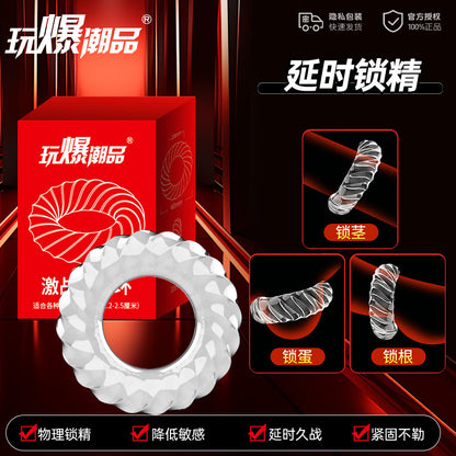 Tight Lock Ring - แหวนโปร่งใสแนบกระชับเพื่อชะลอการหลั่ง ป้องกันการหลั่งได้ยาวนาน