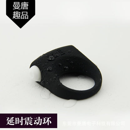 แหวนสั่นซิลิโคน Mantang สำหรับผู้ชาย - แหวนดีเลย์หลายจุด ของเล่นทางเพศ