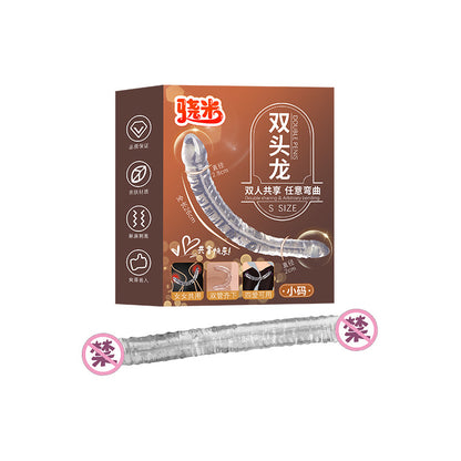 🐲 ดิลโด้สองหัว "มังกรคู่" (Double-Ended Dildo) | โค้งงอได้อิสระ เพื่อประสบการณ์ร่วมกันของคู่รัก