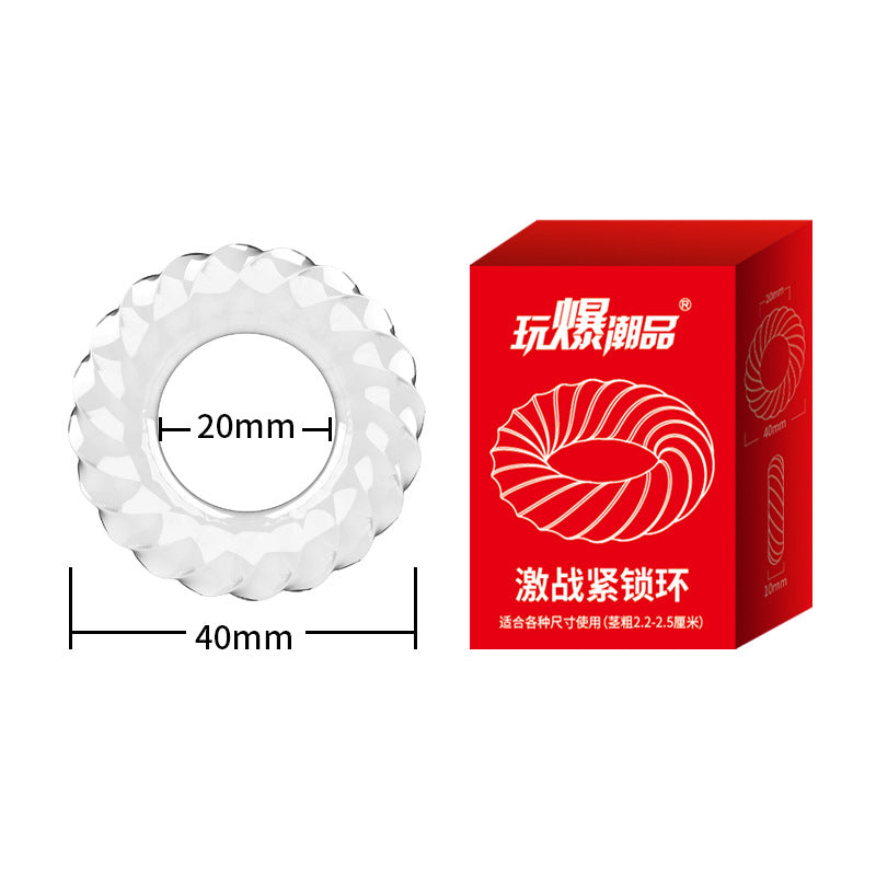 Tight Lock Ring - แหวนโปร่งใสแนบกระชับเพื่อชะลอการหลั่ง ป้องกันการหลั่งได้ยาวนาน