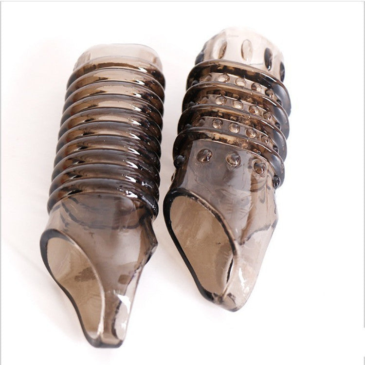 ปลอกเกลียวปลอกฟันหมาป่า - แหวนล็อคปลอกขยายอวัยวะเพศชายหนา แหวนหดปลอก