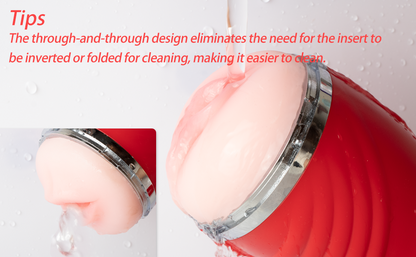 เซ็กซ์ทอย 2-in-1 ถ้วยช่วยสำเร็จความใคร่สำหรับผู้ชาย แบบสองหัว ปากและช่องคลอด