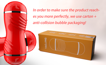 เซ็กซ์ทอย 2-in-1 ถ้วยช่วยสำเร็จความใคร่สำหรับผู้ชาย แบบสองหัว ปากและช่องคลอด