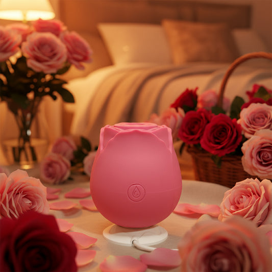 เครื่องดูดกระตุ้นรูปดอกกุหลาบ (Rose Suction Vibrator) 10 โหมด