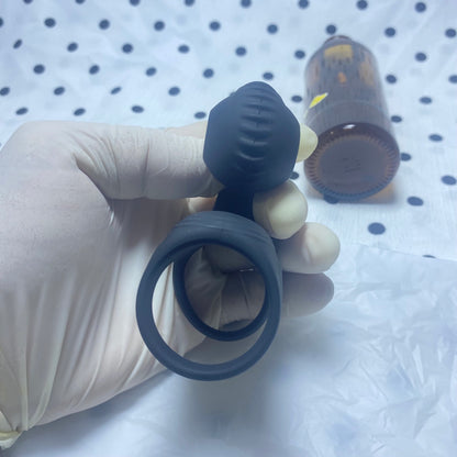 HARUE Snail Shape Clitoris Stimulator Vibrating Ring - Dual Motors 10 Modes