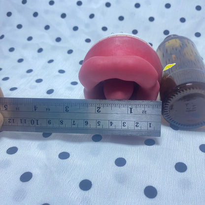 Female vibrator, big mouth, automatic tongue sucking, red lip massager, rechargeable