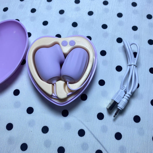 Ji Yu Xin Dong ไข่สั่นดูดสำหรับเด็ก สั่นสะเทือนแรงสูง โปรแกรมมินิ รีโมทคอนโทรล