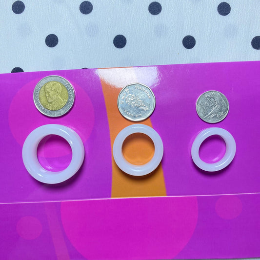 แหวนจิยูวัชระ 3ชิ้น- แหวนล็อคหนังหุ้มปลายอวัยวะเพศชาย แหวนชะลอการหลั่ง ชุดสามชิ้น