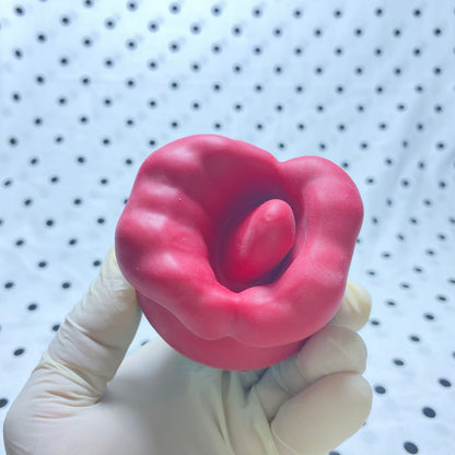 เครื่องสั่นสำหรับผู้หญิง  ดูดลิ้นอัตโนมัติ เครื่องนวดริมฝีปากสีแดง สายยาวชาร์จไฟได้