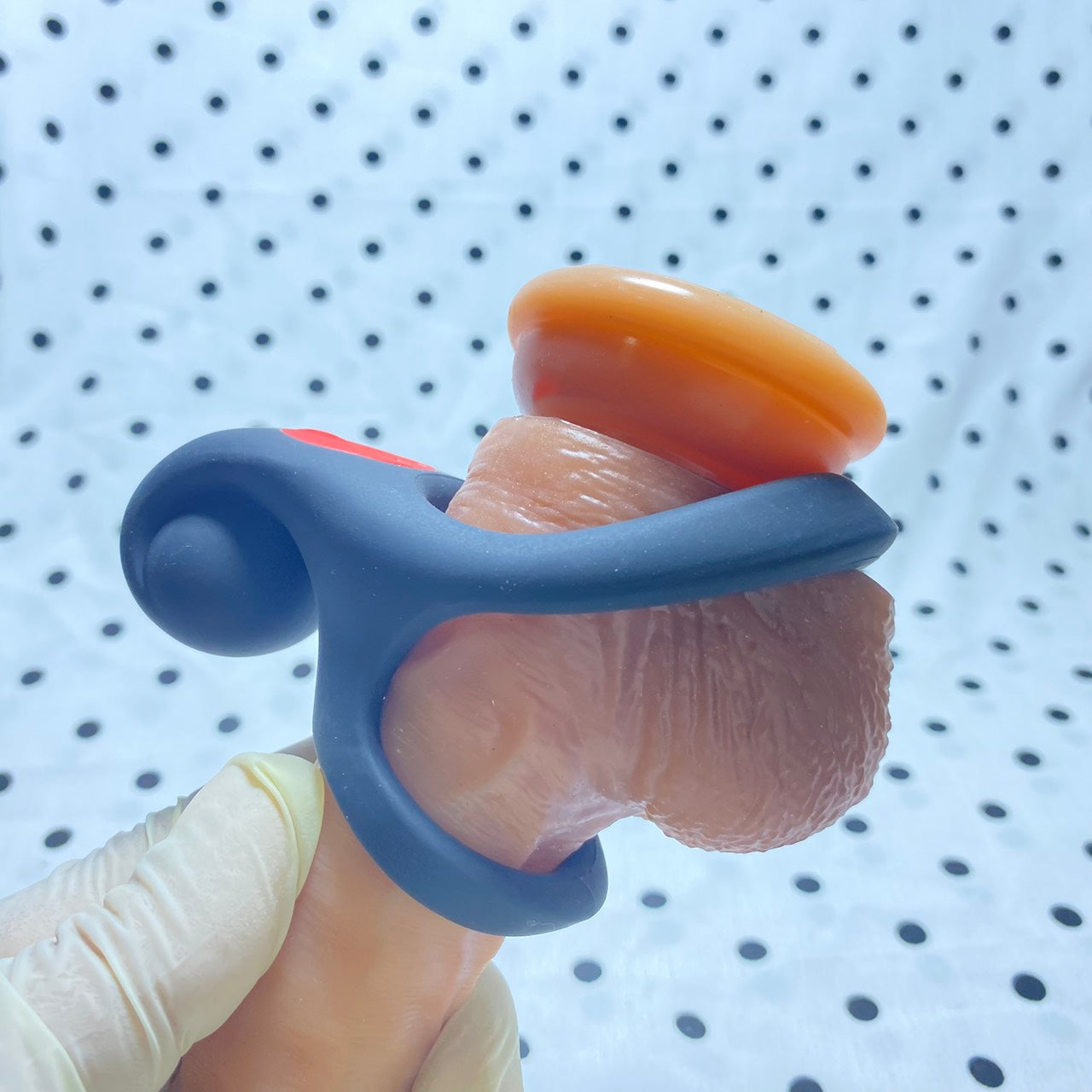 Double Ring Vibrating Ring - Semen Lock - Delay Ejaculation, Penis Exerciser for Couples