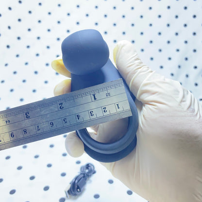 Double Ring Vibrating Ring - Semen Lock - Delay Ejaculation, Penis Exerciser for Couples