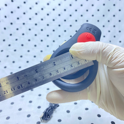 Double Ring Vibrating Ring - Semen Lock - Delay Ejaculation, Penis Exerciser for Couples