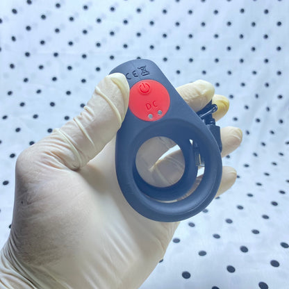 Double Ring Vibrating Ring - Semen Lock - Delay Ejaculation, Penis Exerciser for Couples