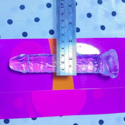 💎 คริสตัลเจลลี่ใส (Crystal Jelly Dildo) | ดิลโด้โปร่งใสพร้อมฐานดูดแรงสูง หลายขนาด