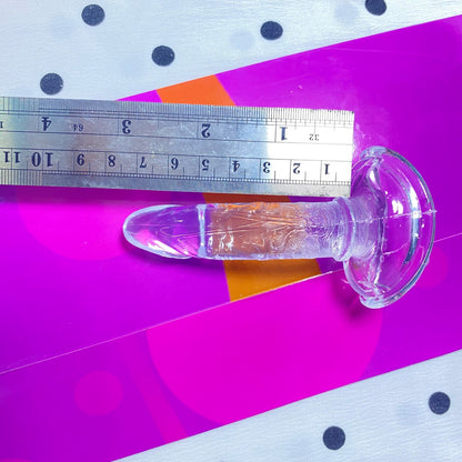 💎 คริสตัลเจลลี่ใส (Crystal Jelly Dildo) | ดิลโด้โปร่งใสพร้อมฐานดูดแรงสูง หลายขนาด