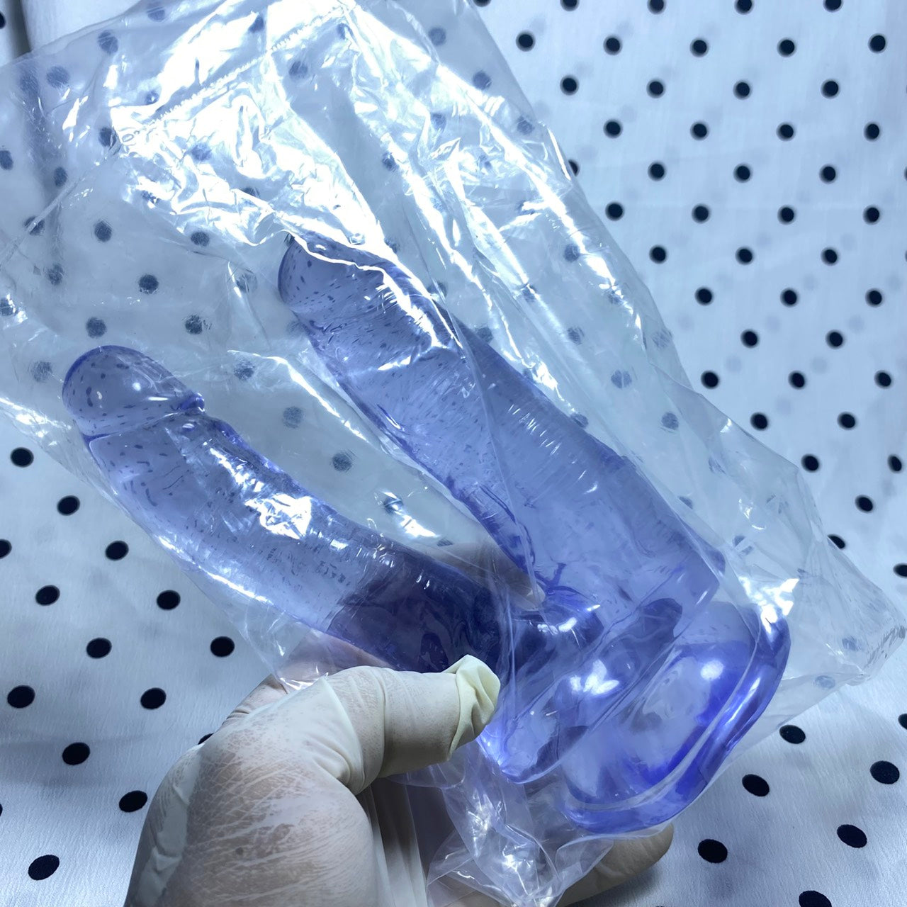 Anal plug with large double dildo rods, dual-use, soft anal plug, adult sex toys