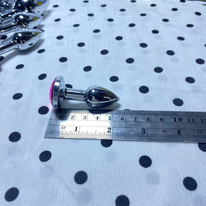 Mini Size (1.8cm) Large Stainless Steel Anal Plug for Home Use - Adult Sex Toys
