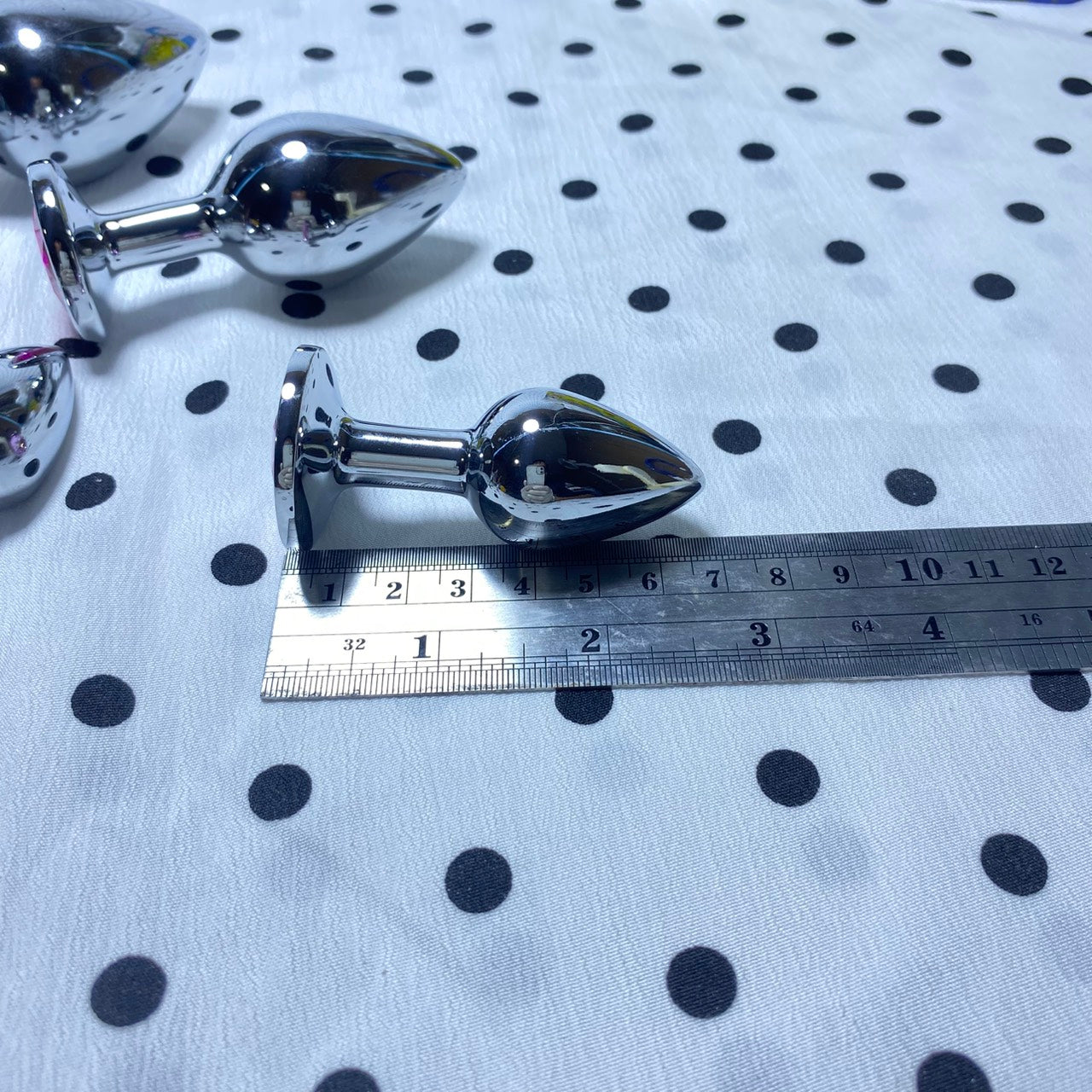 Mini Size (2.2cm) Large Stainless Steel Anal Plug for Home Use - Adult Sex Toys 7