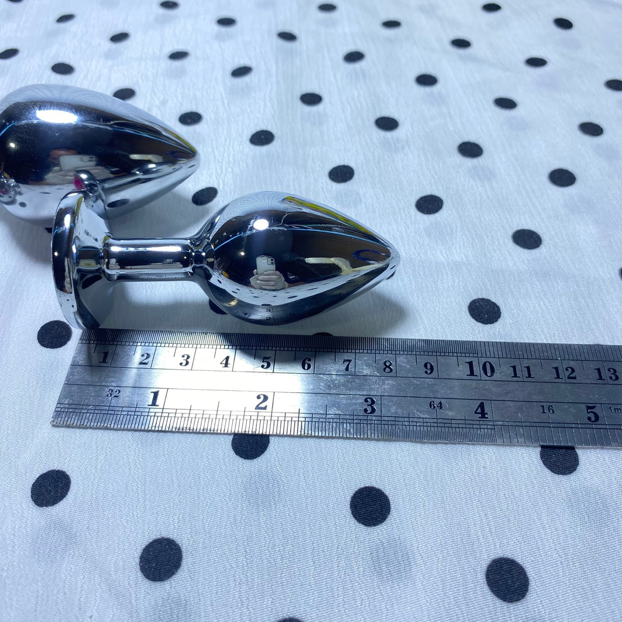 Mini Size (3.4cm) Large Stainless Steel Anal Plug for Home Use - Adult Sex Toys