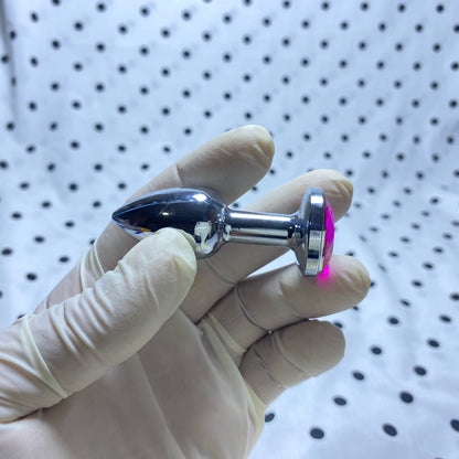 Mini Size (1.8cm) Large Stainless Steel Anal Plug for Home Use - Adult Sex Toys