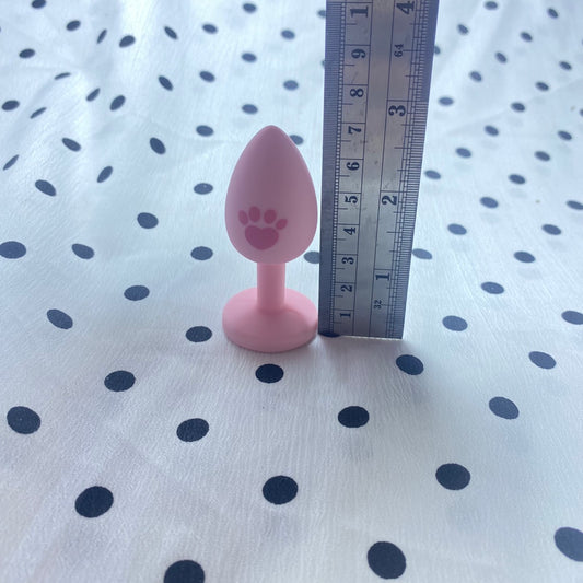 ปลั๊กทวารหนักสำหรับผู้ใหญ่ หางกระต่าย หางสั้นซิลิโคนสีขาว White Silicone Short Tail