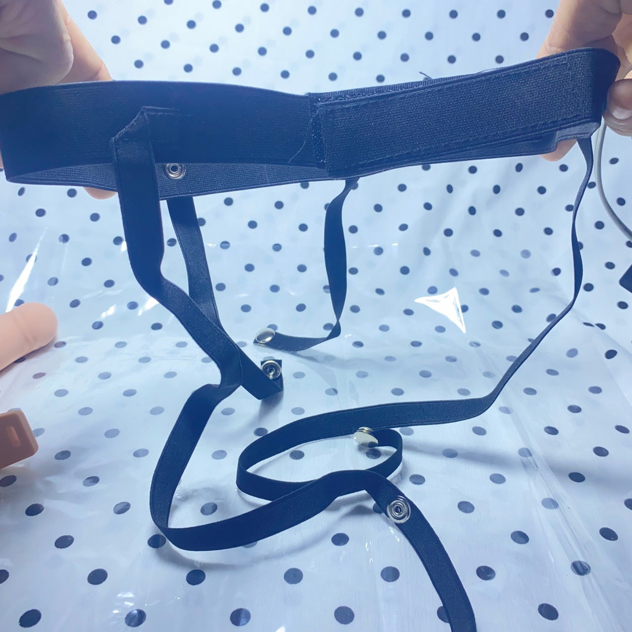 🖤 ​​Tomboy Pants (Hollow Strap-on) | Hollow Silicone Wearable Device, Adjustable Straps