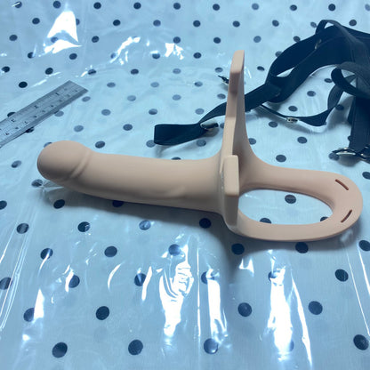 🖤 ​​Tomboy Pants (Hollow Strap-on) | Hollow Silicone Wearable Device, Adjustable Straps