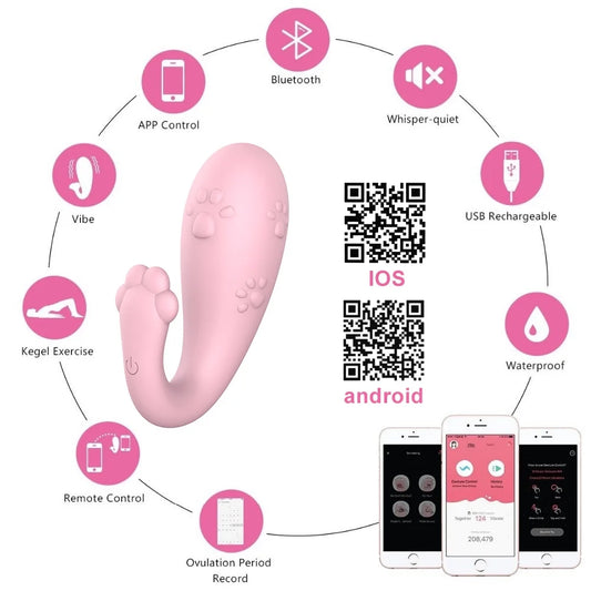ไข่สั่นไร้สายควบคุม APP 8 โหมด
